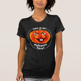 🎃これが私のハロウィンシャツ – 怖おもしろいいカボチャ Tシャツ