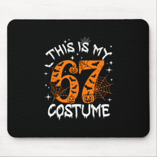これが私のハロウィン 67 コスチューム ナンバー 6 7 ミーム Sa マウスパッド