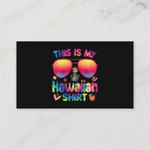 これが私のハワイアンシャツルアウ（ハワイ式宴会）アロハハワイビーチ 名刺 (裏面)