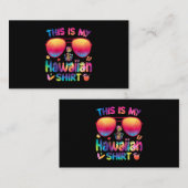 これが私のハワイアンシャツルアウ（ハワイ式宴会）アロハハワイビーチ 名刺 (正面/裏面)
