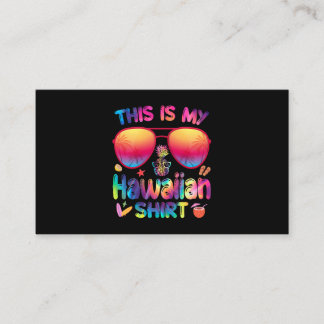 これが私のハワイアンシャツルアウ(ハワイ式宴会)アロハハワイビーチ 名刺