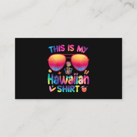 これが私のハワイアンシャツルアウ（ハワイ式宴会）アロハハワイビーチ 名刺 (正面)