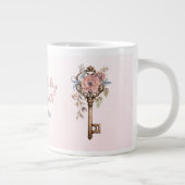 これが私のハートピンクへの鍵である ジャンボコーヒーマグカップ (右)