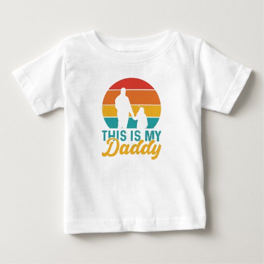これが私のパパだ ベビーTシャツ (正面)