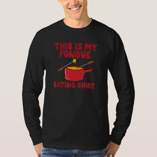 これが私のフォンデュ食べ物ーの Tシャツ (正面)