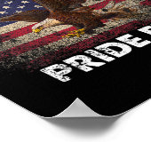 これが私のプライドフラッグ USA アメリカン 4th of July 202 ポスター (角)