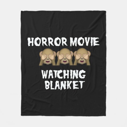 これが私のホラー映画観戦用毛布です フリースブランケット (正面)