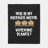 これが私のホラー映画観戦用毛布です フリースブランケット (正面)