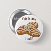 これが私のボタ転がン、シナモンバンス 缶バッジ (正面&裏面)