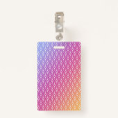 これが私のマスクのスマイルの背景グラデーションです バッジ (裏面クリップ)