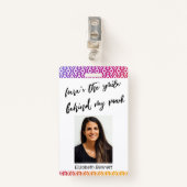 これが私のマスクのスマイルの背景グラデーションです バッジ (正面クリップ)