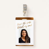 これが私のマスクのスマイルの裏にあるフェイク金ゴールド バッジ (正面クリップ)