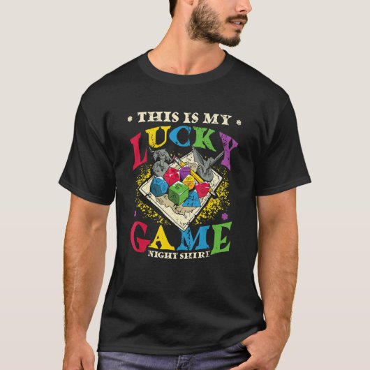 これが私のラッキーボードゲーム Tシャツ (正面)