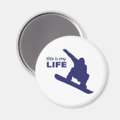 これが私の人生(スノーボード) マグネット (正面/裏面)