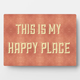 これが私の幸せな場所の飾り板だ フォトプラーク