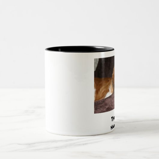 これが私の幸せな顔マグ ツートーンマグカップ (中央)