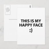 これが私の幸せな顔 ポストカード (正面/裏面)