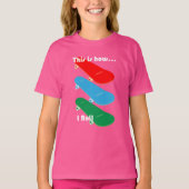 これが私の役割 デザイン - 女の子の基本的なTシャツ Tシャツ (正面)