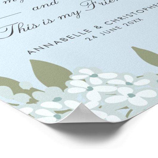 これが私の愛する聖なる書物、 経典アネモネ結婚のサイン ポスター (角)