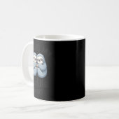 これが私の抱きしめるシャツ 可愛いナマケモノのカップル コーヒーマグカップ (正面左)