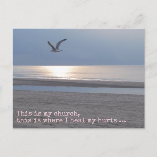 これが私の教会だ |感動的引用文 ポストカード (正面)