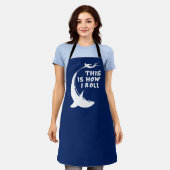 これが私の方法である – 転がサメと一緒にスキューバダイビング エプロン (着用した状態)