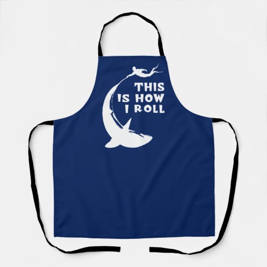 これが私の方法である – 転がサメと一緒にスキューバダイビング エプロン (正面)