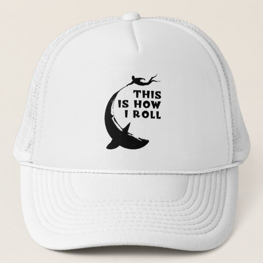 これが私の方法である – 転がサメと一緒にスキューバダイビング キャップ (正面)