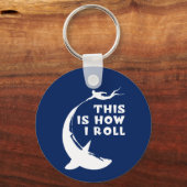 これが私の方法である – 転がサメと一緒にスキューバダイビング キーホルダー (正面)