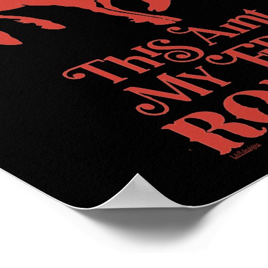 これが私の最初のロデオのカウボーイおもしろいの馬を殺す ポスター (角)