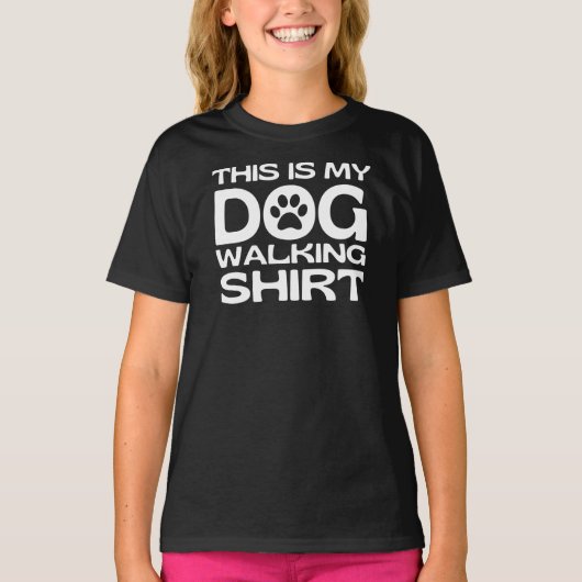 これが私の犬の散歩シャツです Tシャツ (正面)