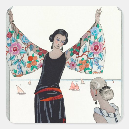 これが私の羽 – ジョージ・バービア スクエアシール (正面)