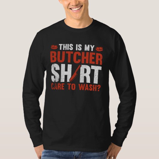 これが私の肉屋 洗ってくれますか Tシャツ (正面)