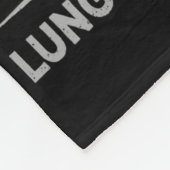 これが私の肺がん認識度支持肋骨 フリースブランケット (角)