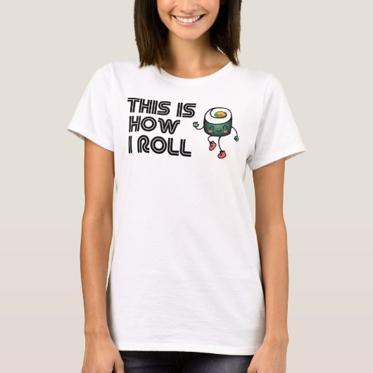 これが私の転がすし版である Tシャツ (正面)