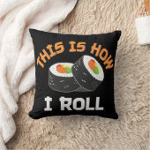 これが私の転がやり方だおもしろい- Sushi クッション (ブランケット)