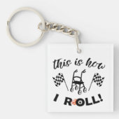 "これが私の転がやり方だ!"/ホイールTシャツG付きウォーカー キーホルダー (正面)