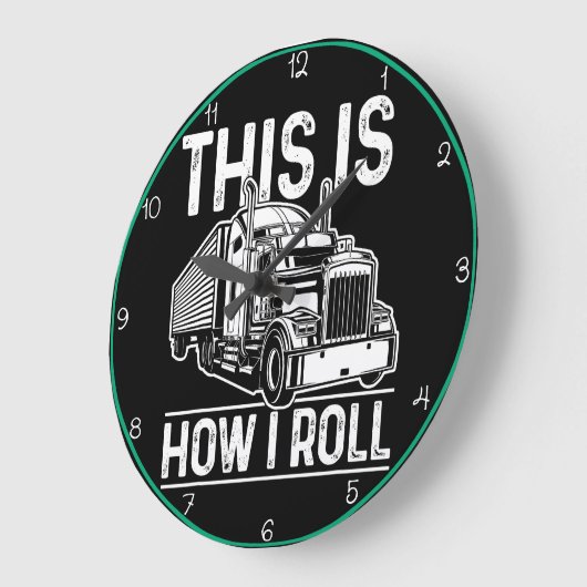 これが私の転がやり方だ ラージ壁時計 (傾斜)