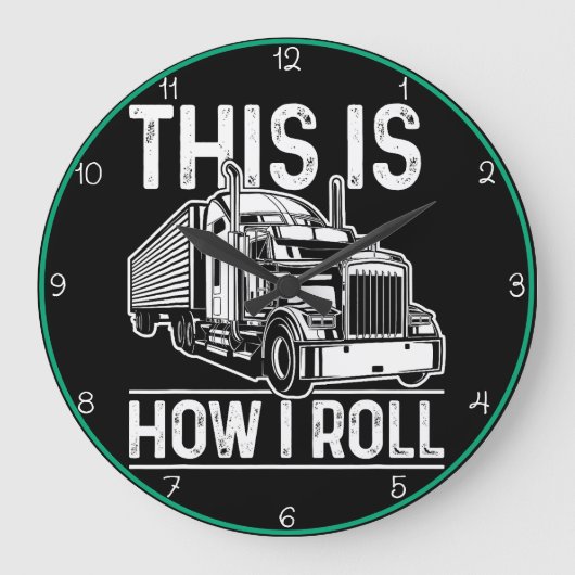 これが私の転がやり方だ ラージ壁時計 (正面)