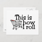 これが私の転がやり方(ショッピングカート) ポストカード (正面/裏面)