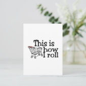 これが私の転がショッピングカート ポストカード (スタンド正面)