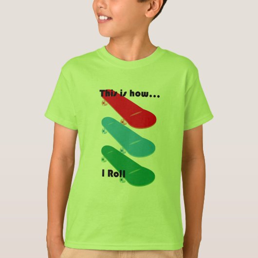 これが私の転がデザインの方法である – キッズの基本Tシャツ Tシャツ (正面)