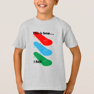 これが私の転がデザインの方法である – キッズの基本Tシャツ Tシャツ