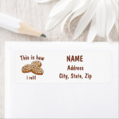 これが私の転が差出人住所ラベル、シナモン ラベル (インサイチュ)