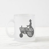 これが私の転が農家スタイル フロストグラスマグカップ (左)