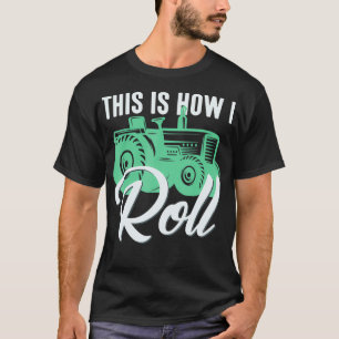 これが私の転が農業おもしろい農家 Tシャツ