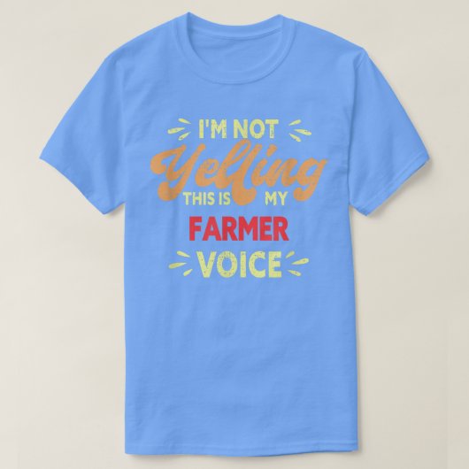 これが私の農家声おもしろい農家 Tシャツ (デザイン正面)