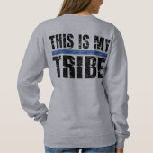 これが私の部族の灰色だ スウェットシャツ (裏面)