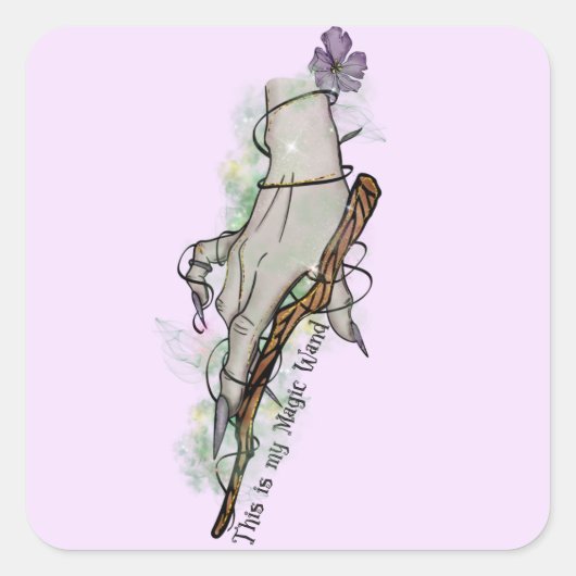 これが私の魔法杖だ スクエアシール (正面)