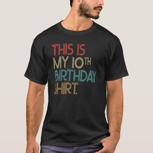 これが私の10誕生日 Tシャツ (正面)